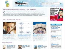 Tablet Screenshot of childsupportlaws.co.uk